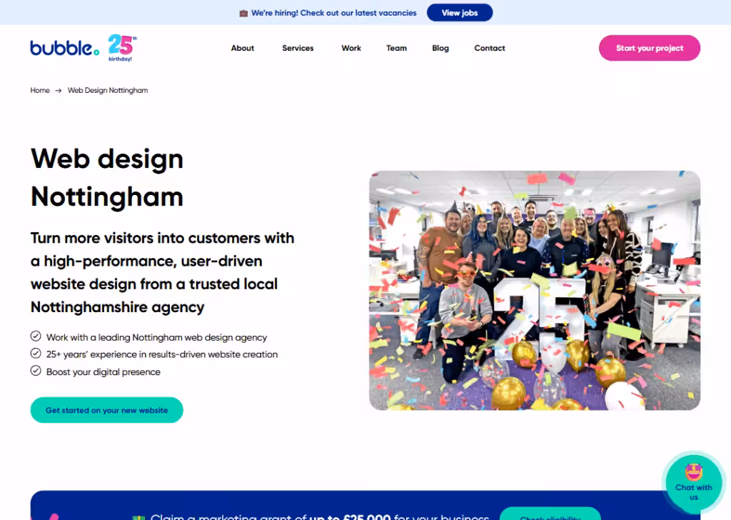 Bubble Design - Homepage