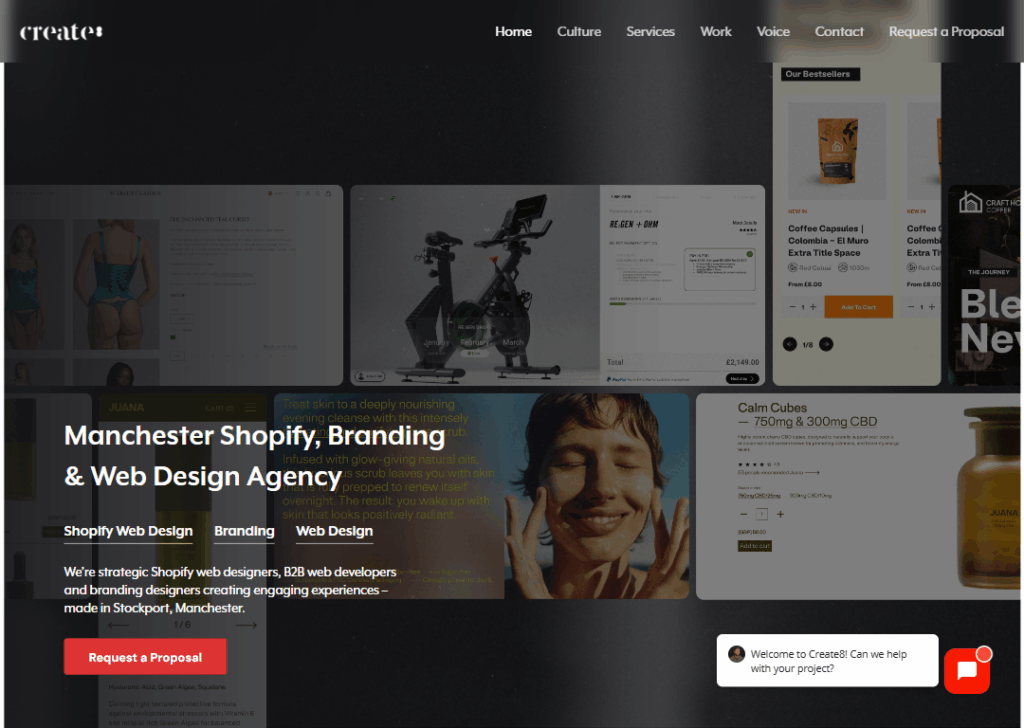 Top 9 Best Website Design Companies in Manchester 7 Create8 - Homepage