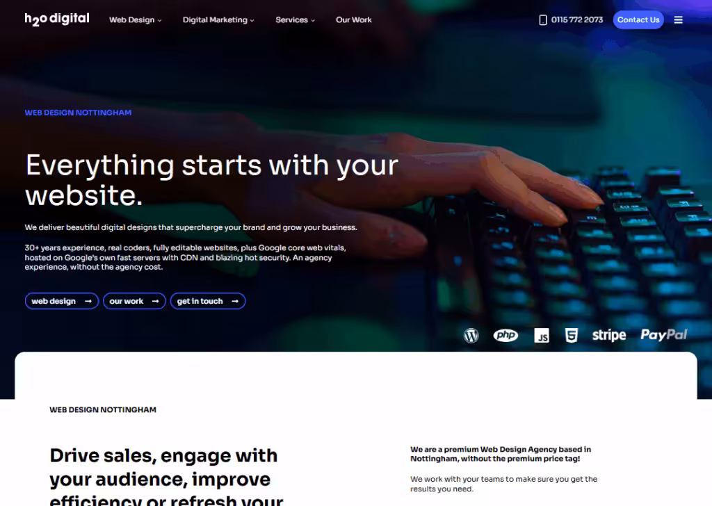 h2o digital - Homepage