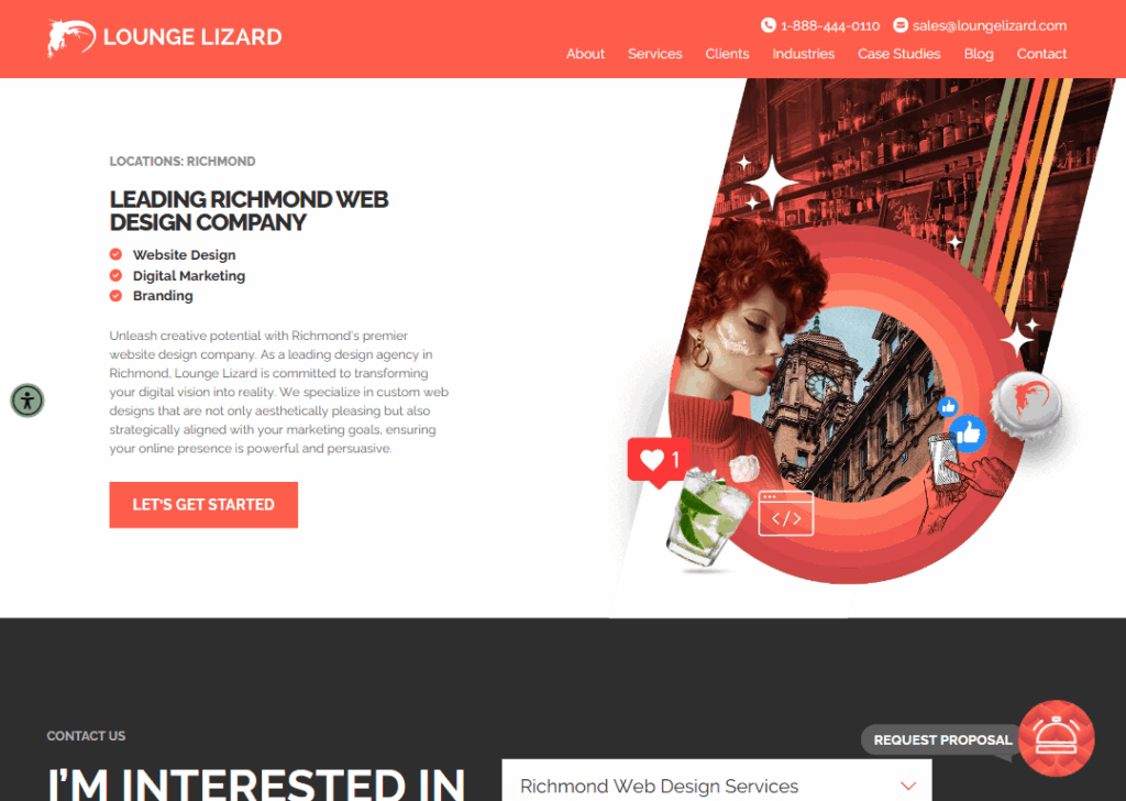 Top 9 Best Website Design Companies in Richmond 5 Lounge Lizard - Homepage