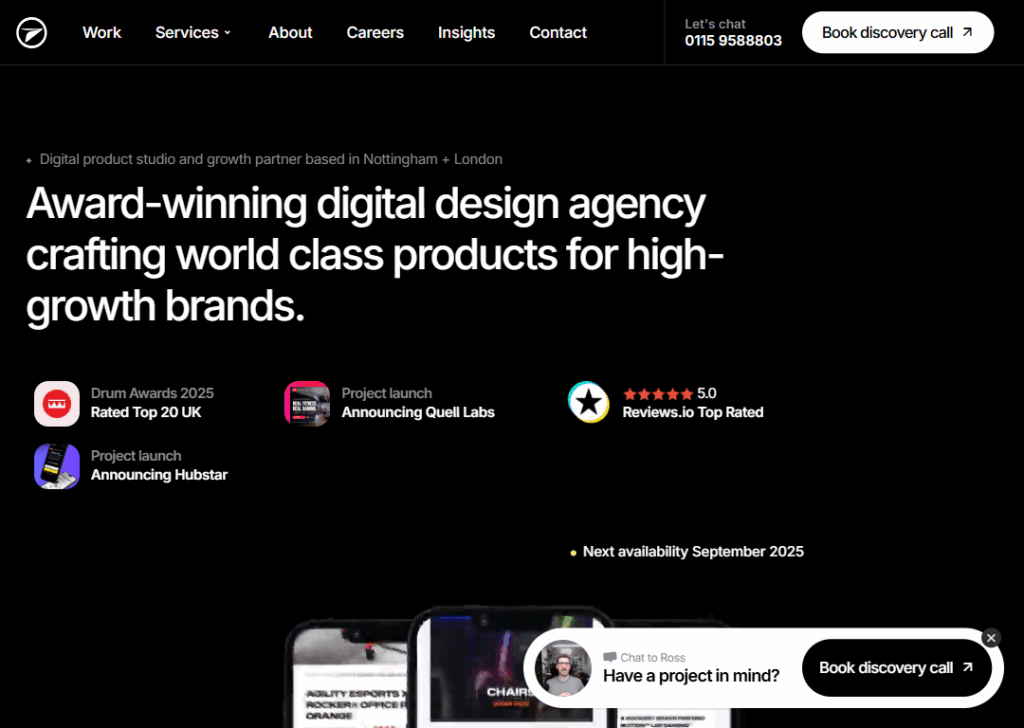 Top 9 Best Website Design Companies in Nottingham 8 Strafe Creative - Homepage