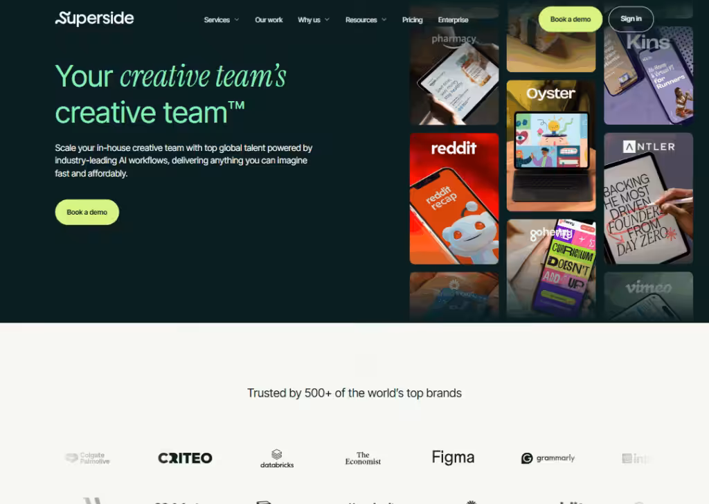 Top 9 best b2b website design agencies 3 Superside - Homepage