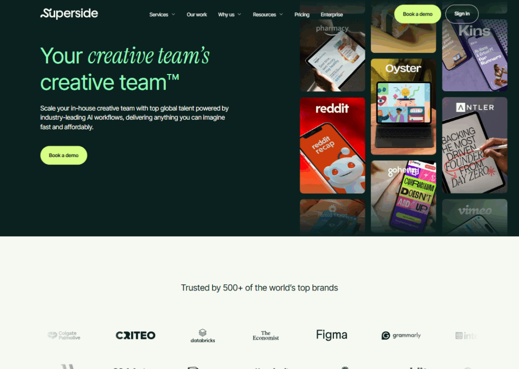 Top 9 Best B2B Website Design Agencies 3 Superside - Homepage