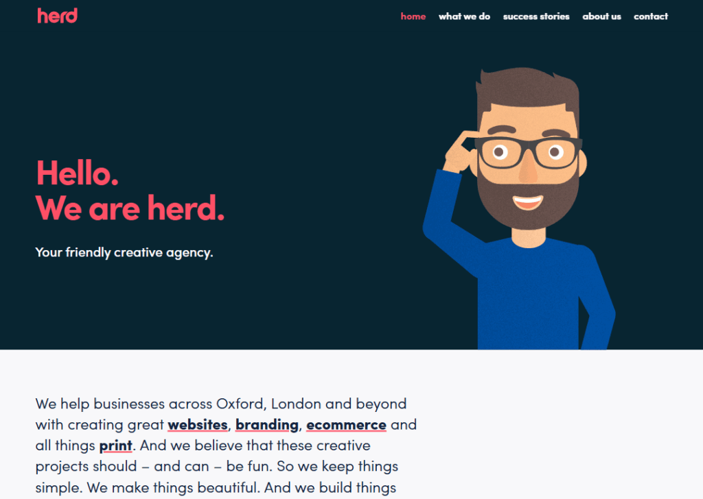 Top 9 Best Website Design Companies in Oxford 3 We Are Herd - Homepage