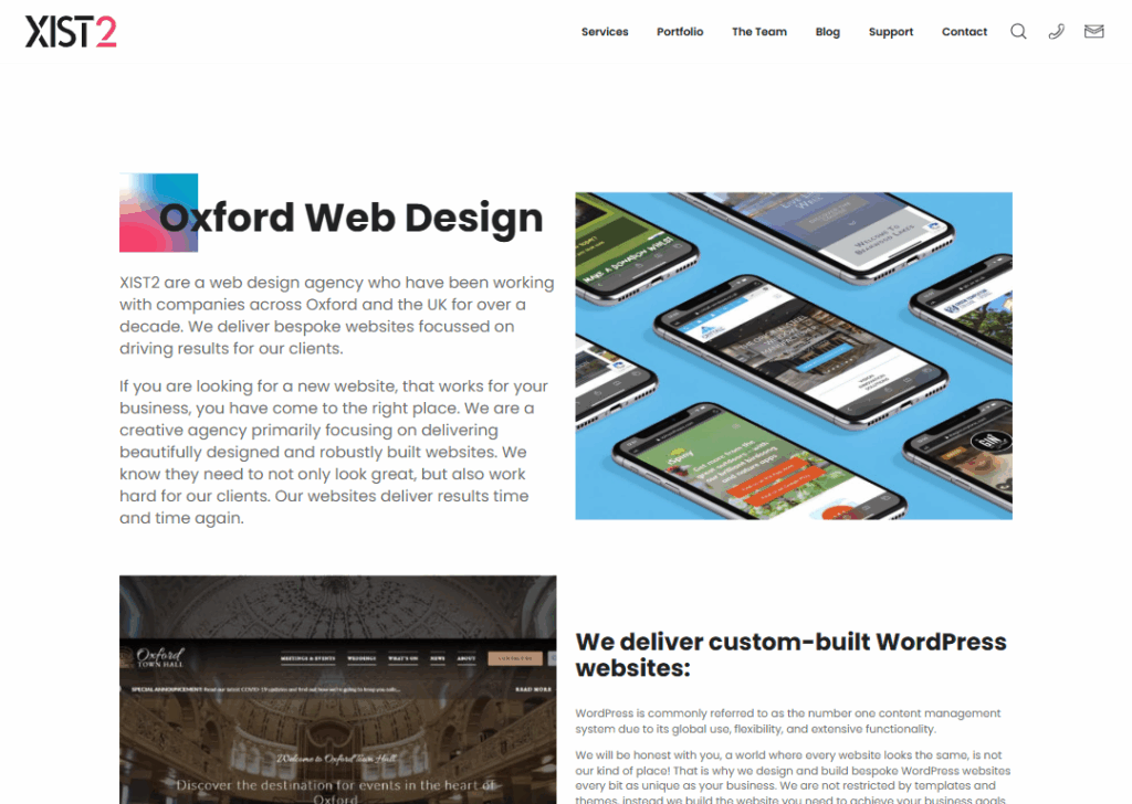 Top 9 Best Website Design Companies in Oxford 4 XIST2 - Homepage