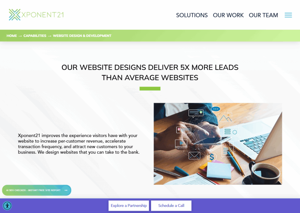 Top 9 Best Website Design Companies in Richmond 3 Xponent21 - Homepage