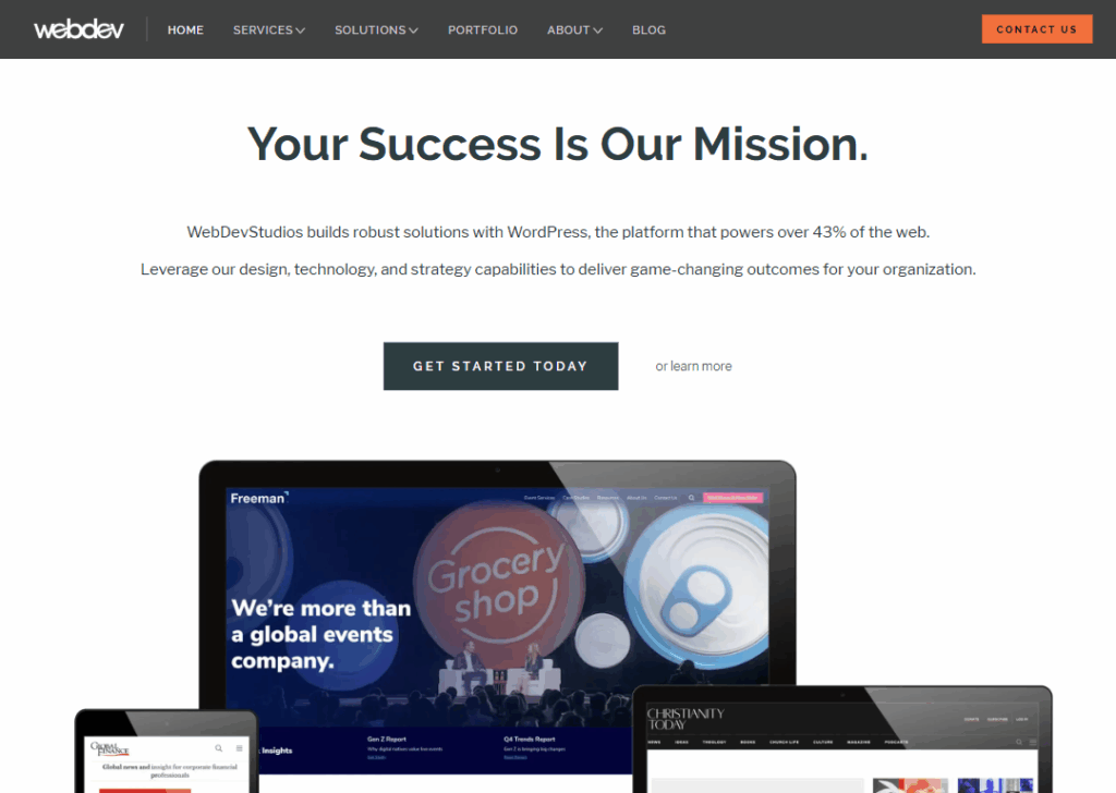 Top 9 Best WordPress Website Design Companies 9 WebDevStudios - Homepage