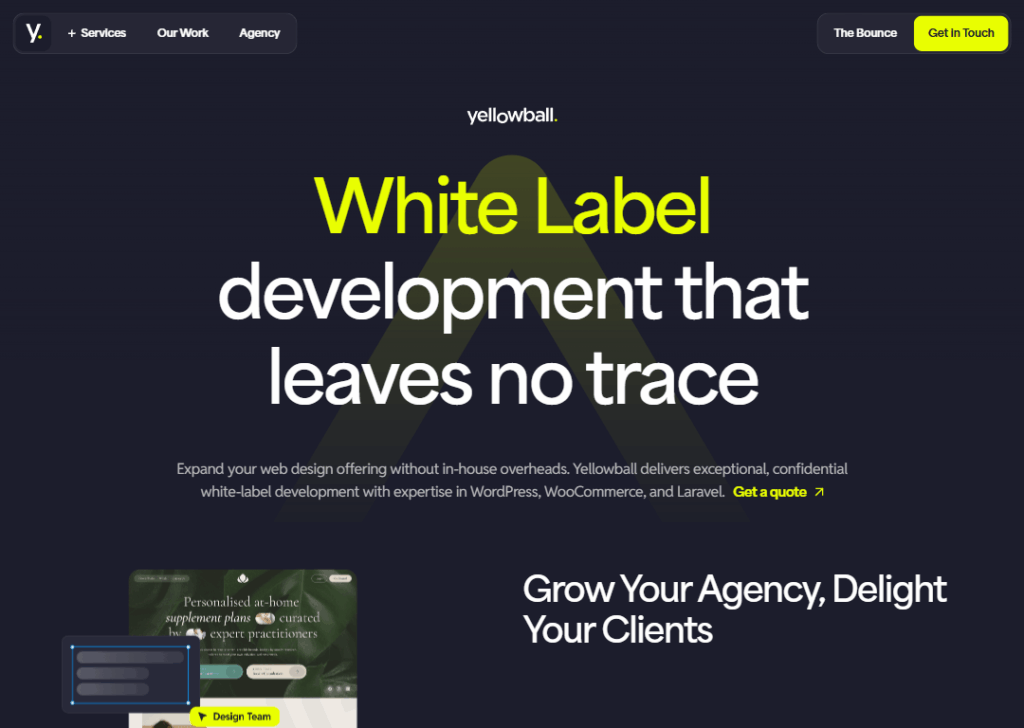 Yellowball - Homepage