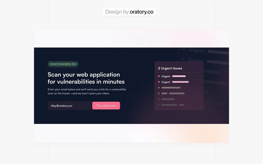 10 B2B Landing Page Best Practices Every Agency Should Know 5 CTA for a B2B cyber security startup
