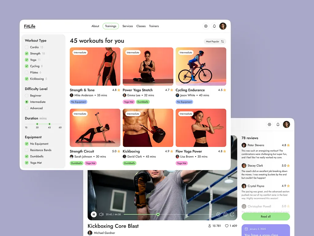 Fitness Website