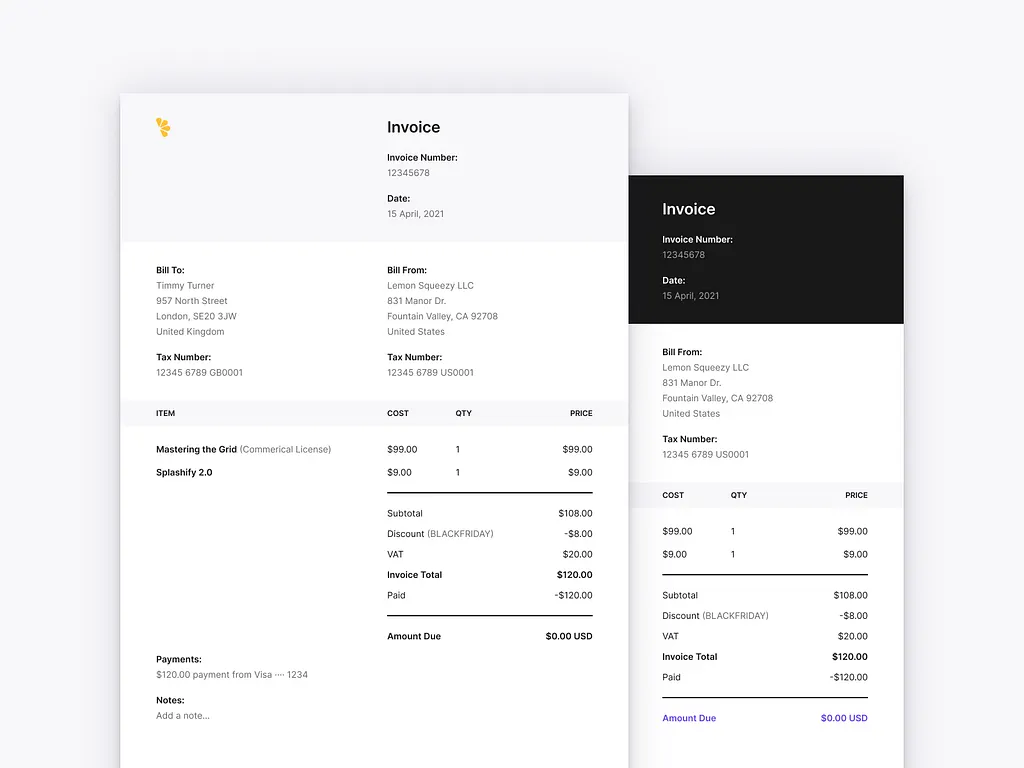 How Much Does it Cost to Hire a Website Designer? (for Agencies) 3 Free A4 Invoice Template