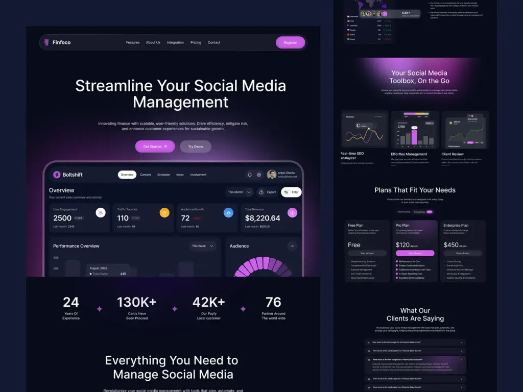 SaaS Landing Page Best Practices for Agencies: 8 Proven Tips 6 Social Media Management SaaS Landing Page Design