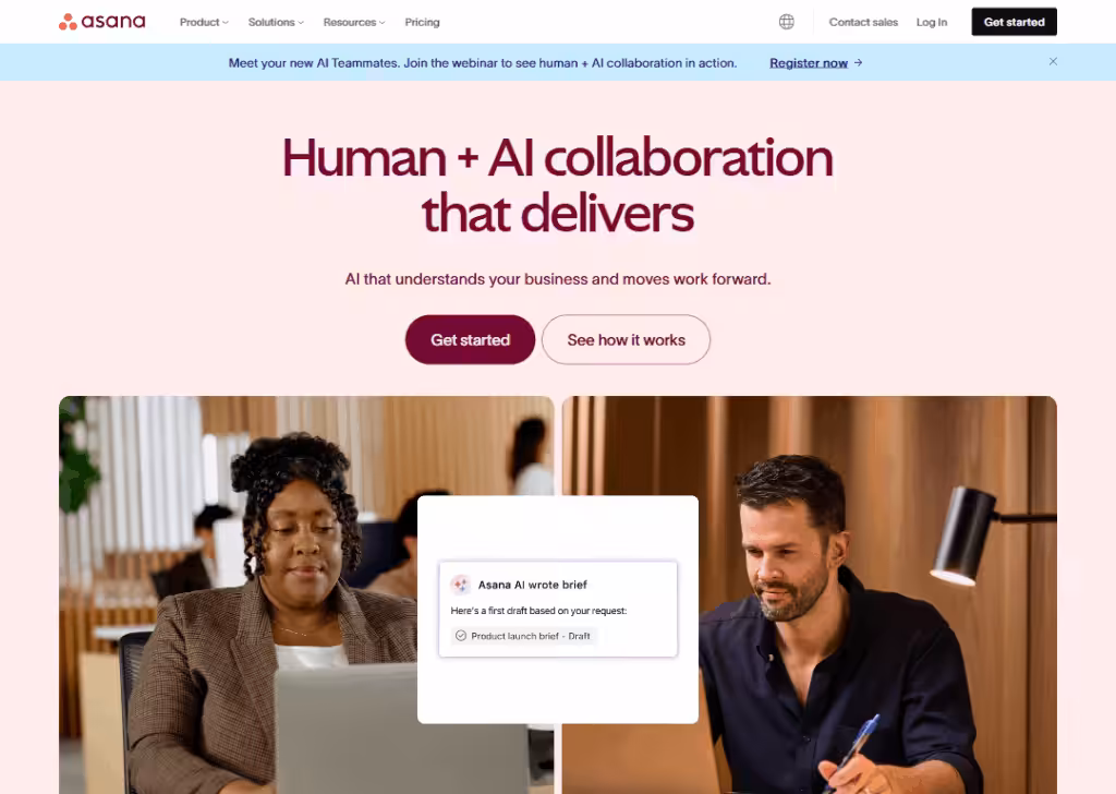15 best UX design tools (category breakdown) 12 Asana - Homepage