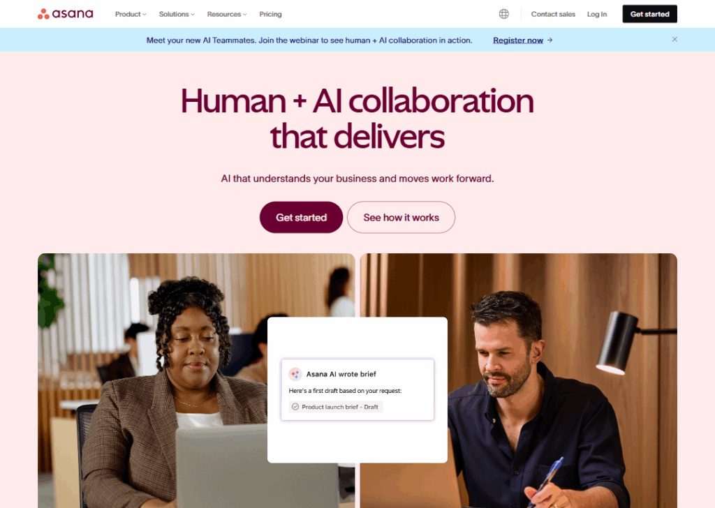 Asana - Homepage
