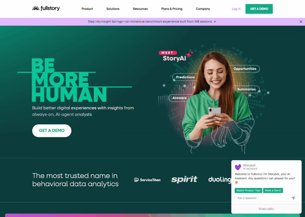 FullStory - Homepage
