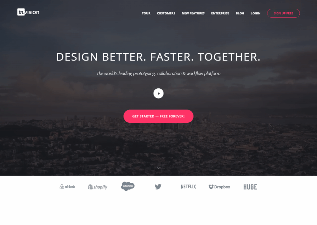 InVision - Homepage