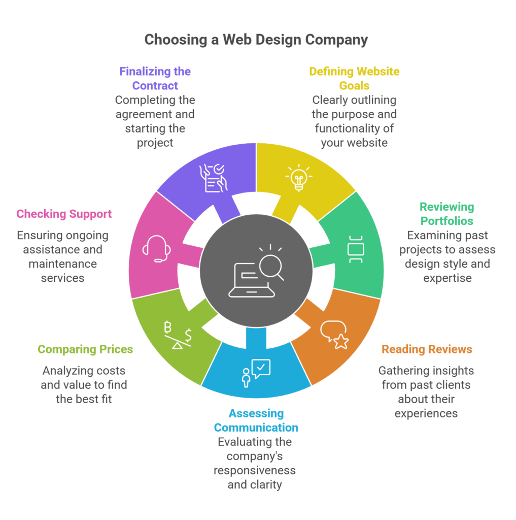 A step-step guide for choosing a web design company