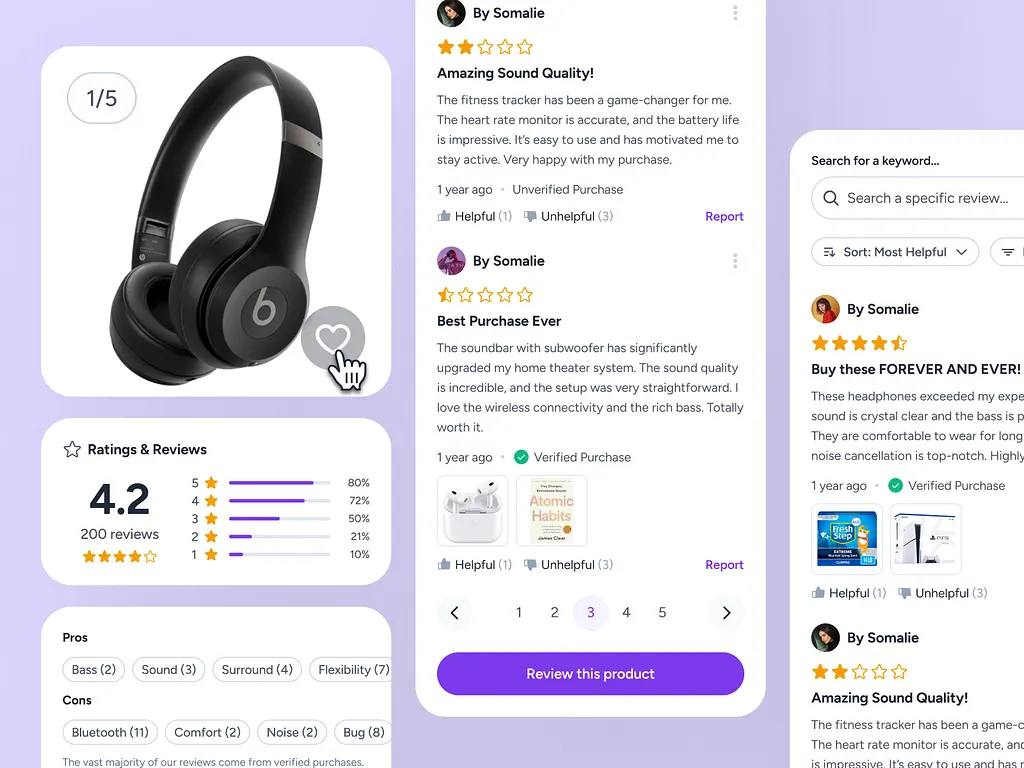 AI Shopping & Ecommerce App - Product Review UIUX