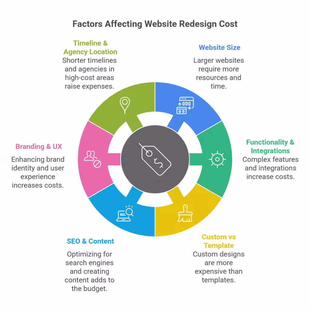 Factors that affect website redesign cost