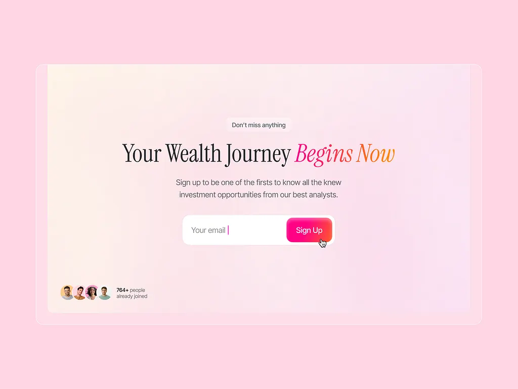 Final CTA Section / Sign Up