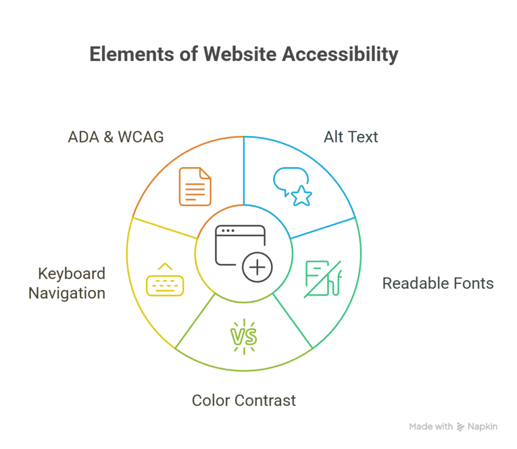 For website accessibility