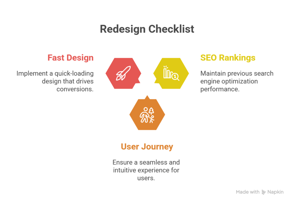 It keeps SEO and UX goals in check during redesign