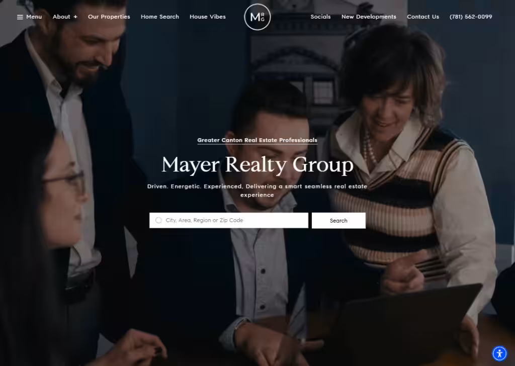 Mayer Realty Group – Local real estate landing page
