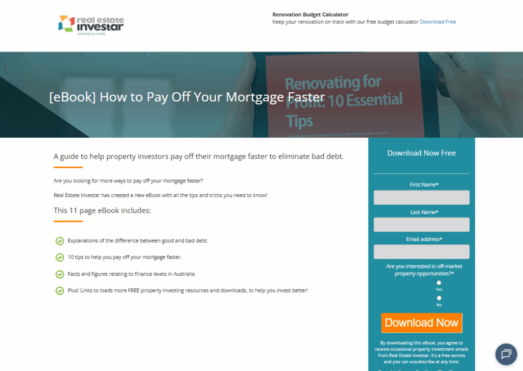 Real Estate Investar – eBook download page