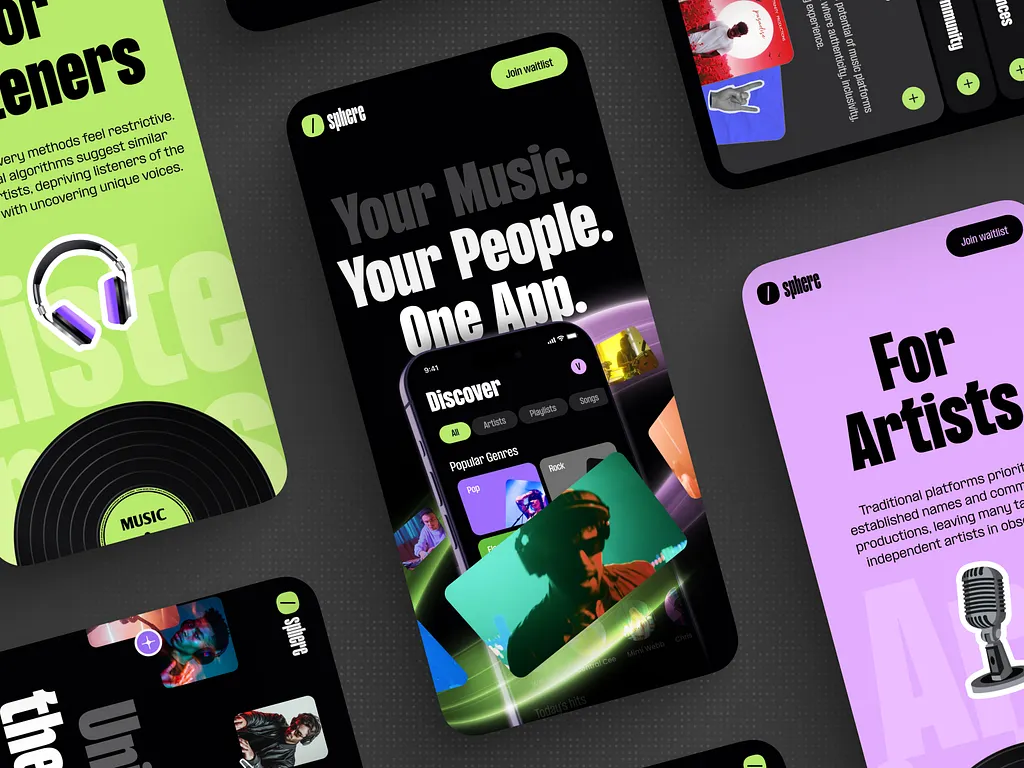 Responsive Website for a Music Discovery Platform