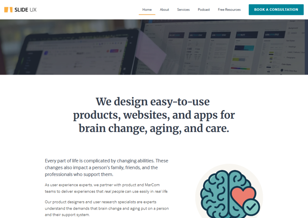 Slide UX website