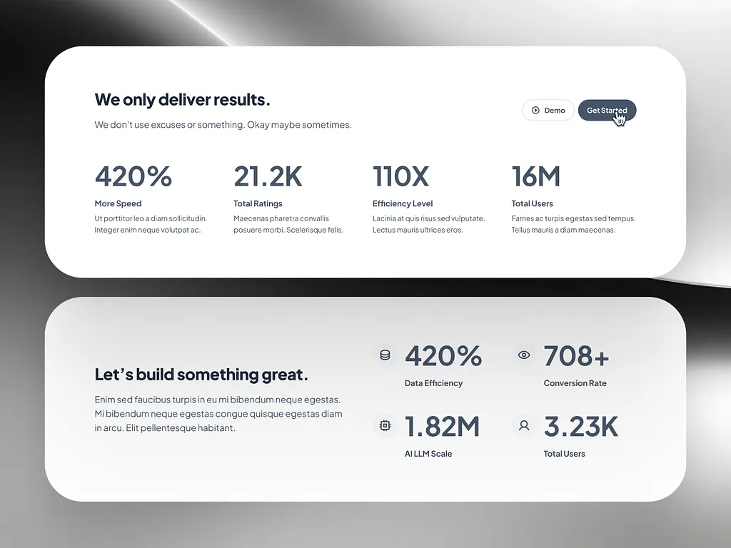 Statistics Layout UIUX