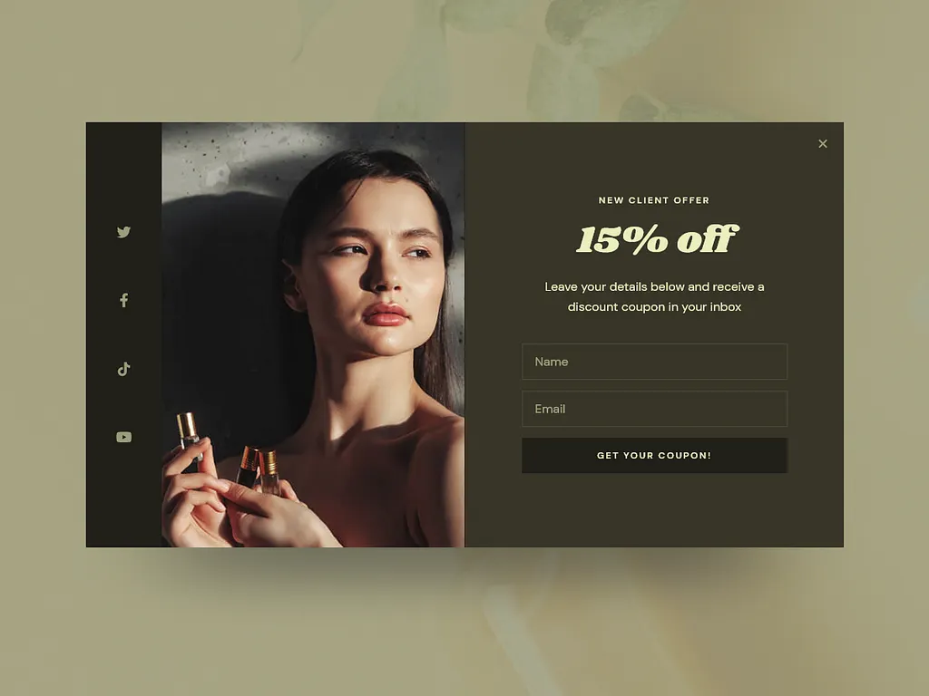 Website Popup & Newsletter Subscription