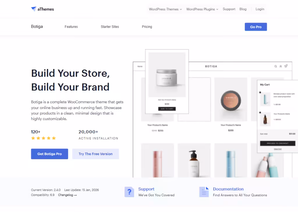 19 Best WordPress themes for ecommerce: top picks in 2026 17 botiga-homepage