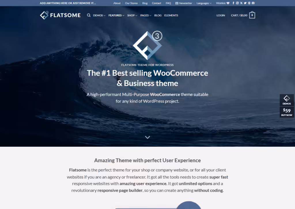 19 Best WordPress themes for ecommerce: top picks in 2026 2 flatsome-homepage