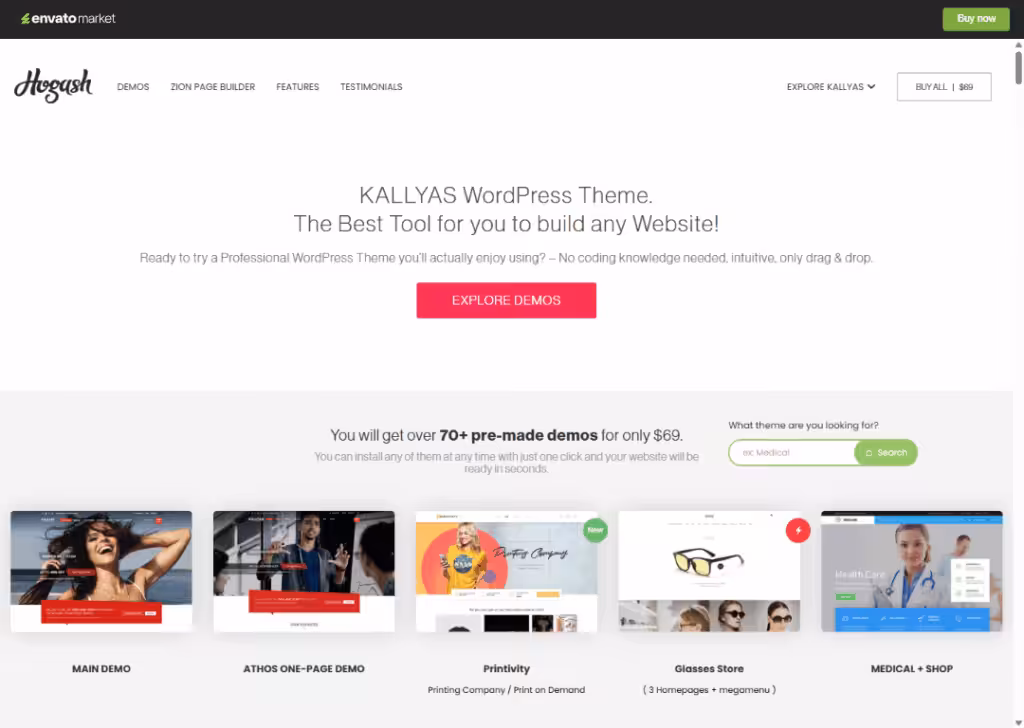 19 Best WordPress themes for ecommerce: top picks in 2026 15 kallyas-homepage