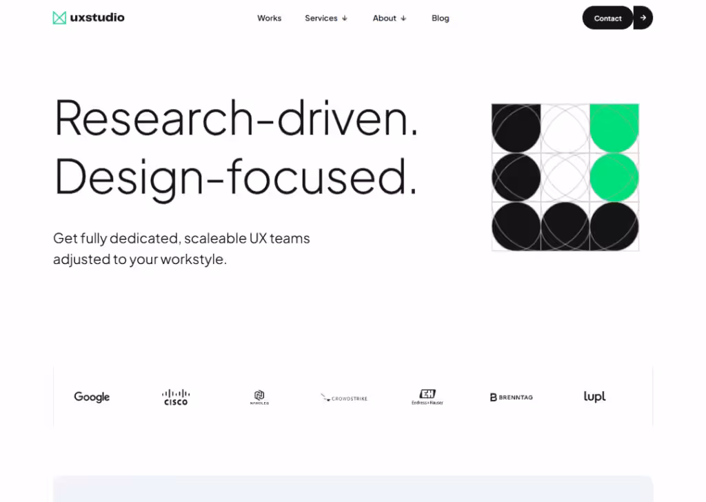 9 Best UX design agencies for digital products 6 ux-studio-homepage
