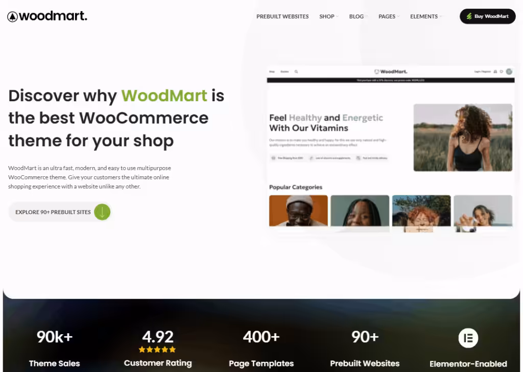 19 Best WordPress themes for ecommerce: top picks in 2026 4 woodmart-homepage