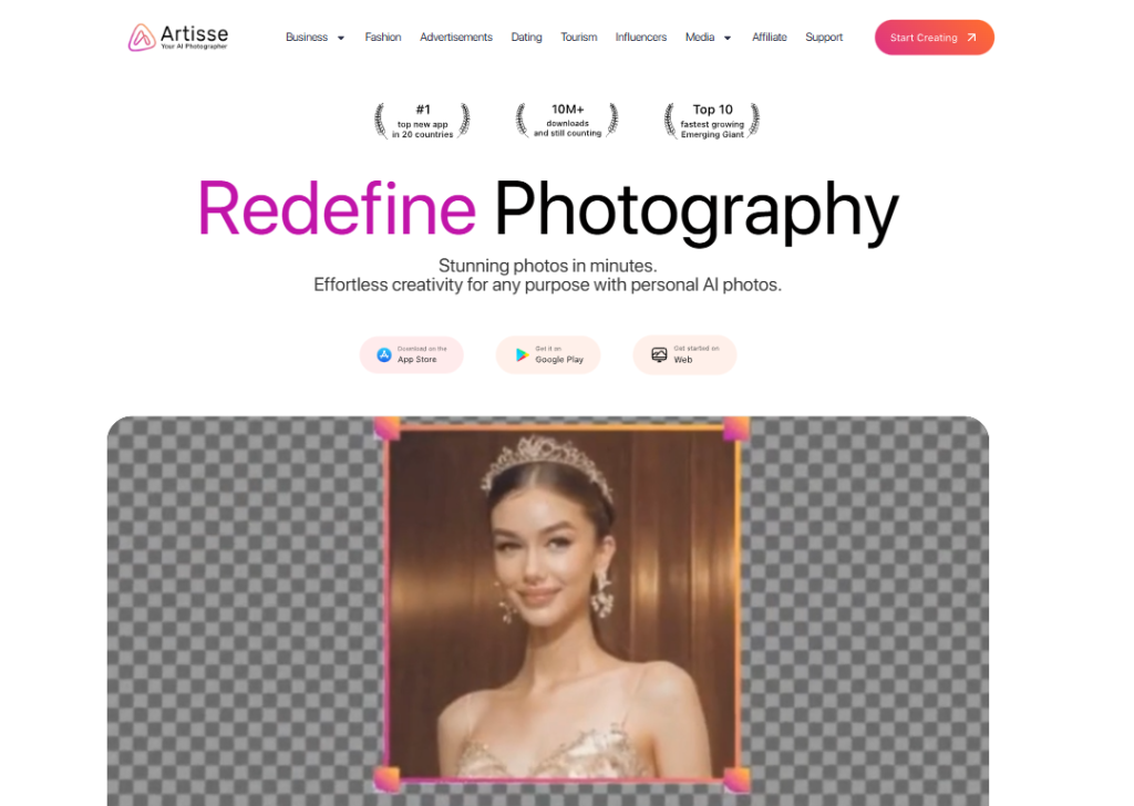 17 Mobile App Landing Page Examples for High App Installs 13 artisse-landing-page