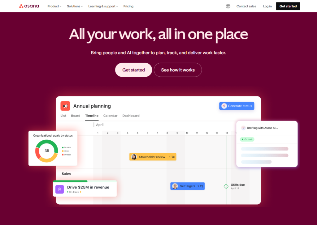 15 Best B2B Landing Page Examples to Boost Conversions 14 asana-landing-page