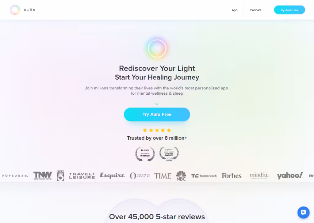aura-health-landing-page