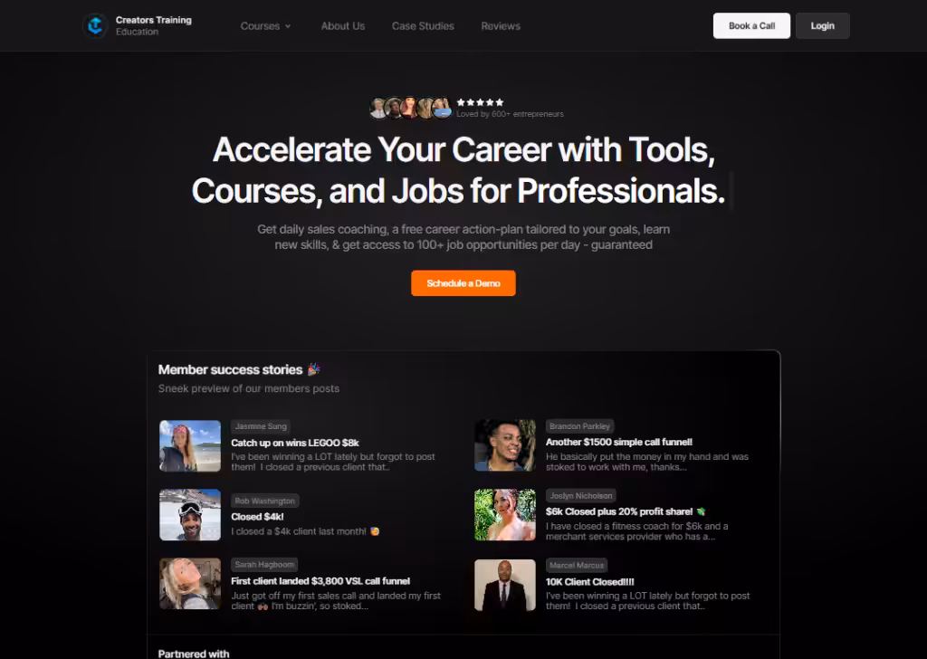 creators-training-landing-page