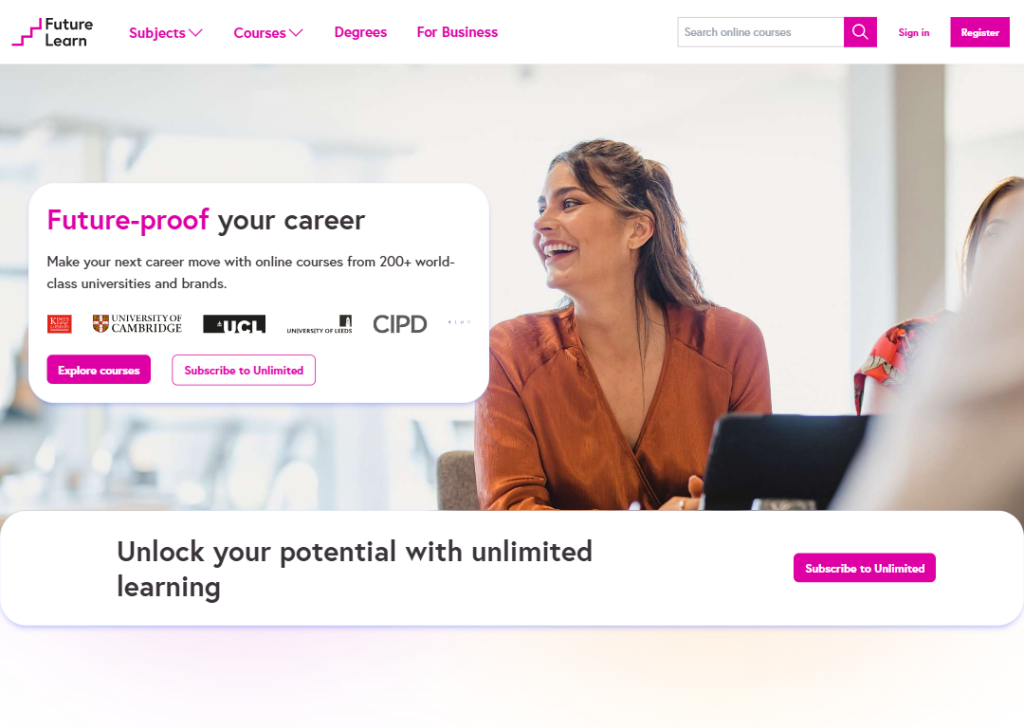 17 Online Course Landing Page Examples to Boost Sign-Ups 10 future-learn-landing-page