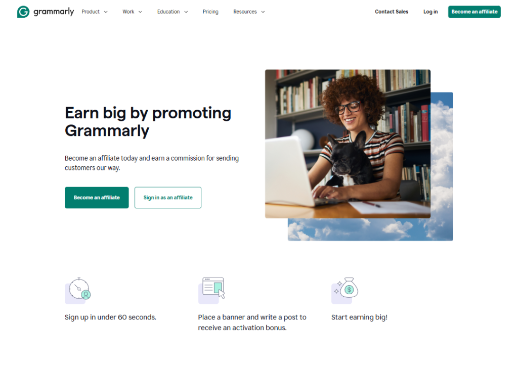 20 Affiliate Landing Page Examples for Fast Sign-Ups 1 grammarly-affiliate-landing-page