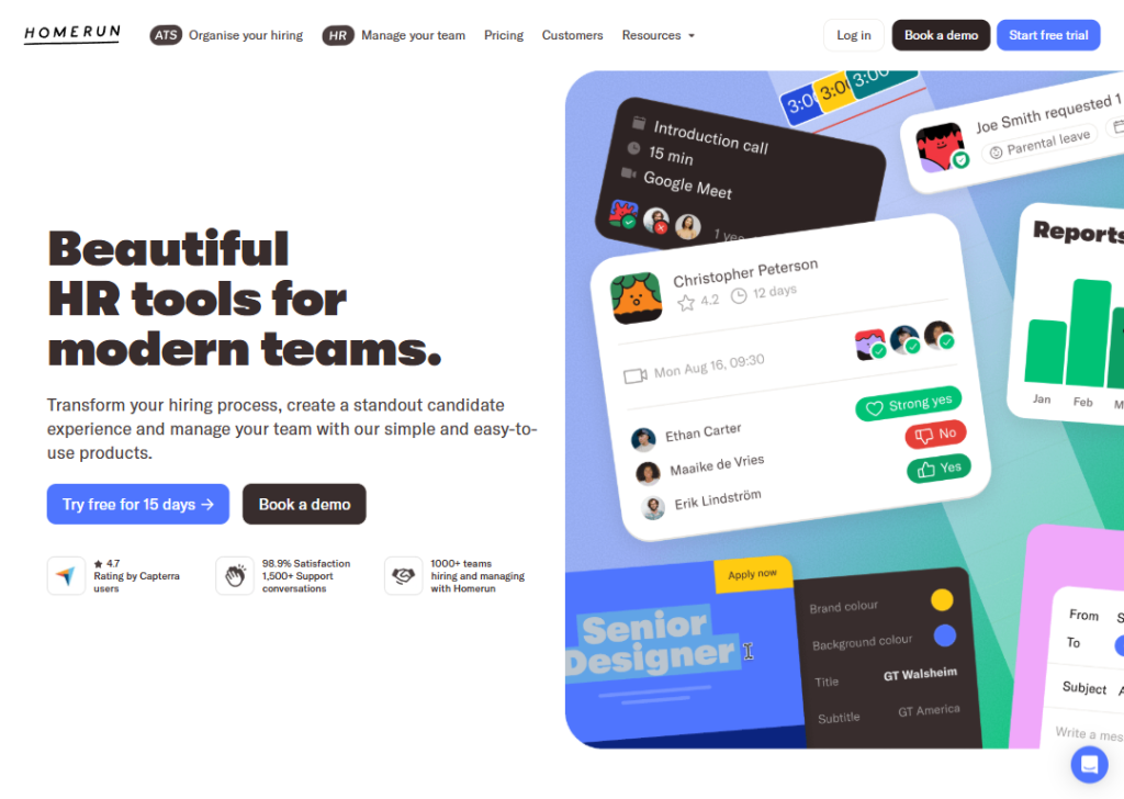 15 Best B2B Landing Page Examples to Boost Conversions 9 homerun-landing-page
