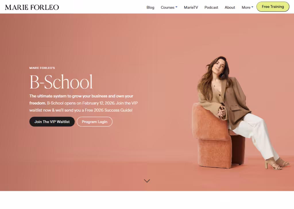 marie-forleo-b-school-landing-page