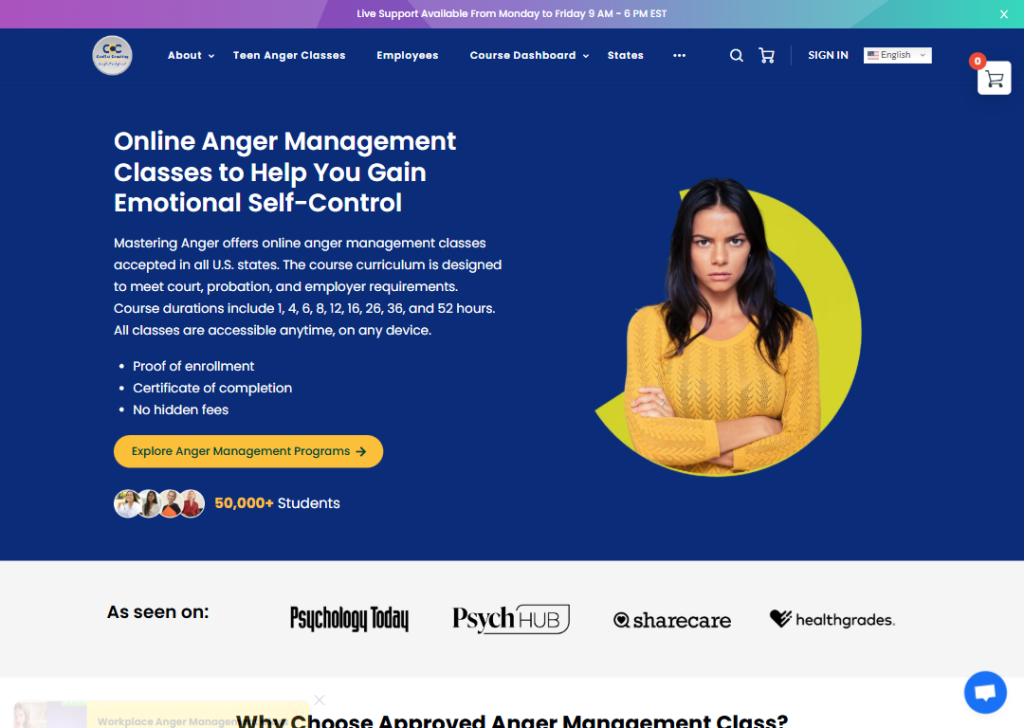 17 Online Course Landing Page Examples to Boost Sign-Ups 14 mastering-anger-landing-page