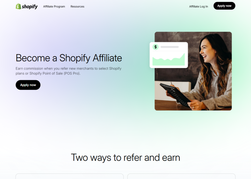 20 Affiliate Landing Page Examples for Fast Sign-Ups 3 shopify-affiliates-landing-page