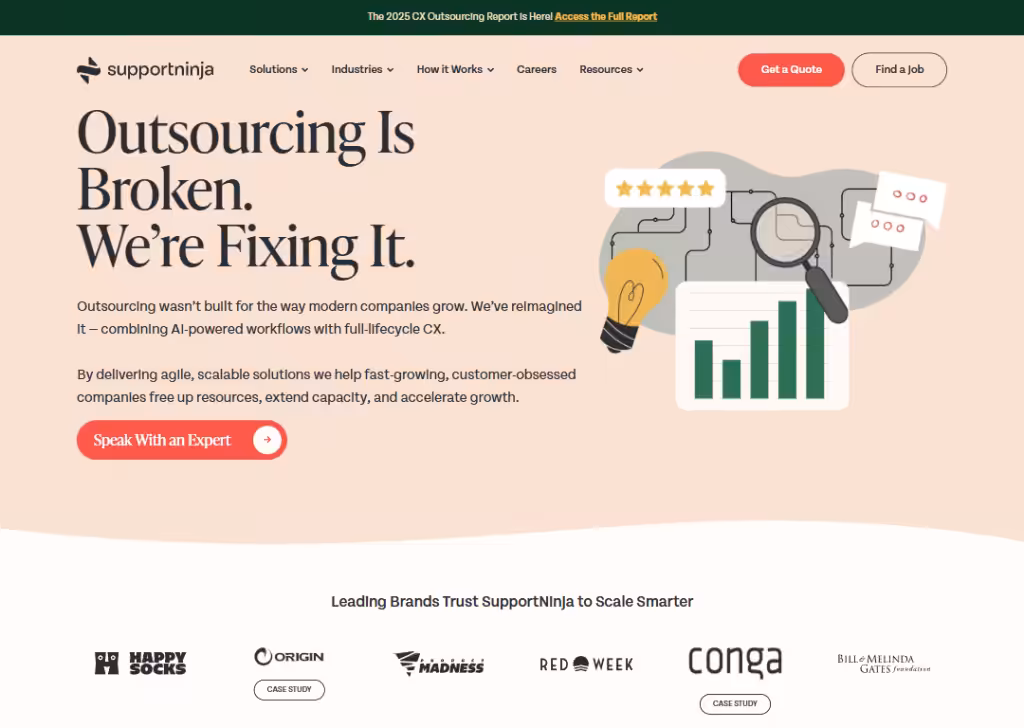 support-ninja-landing-page