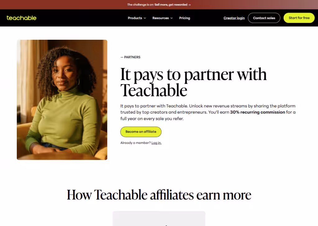 teachable-affiliates-landing-page