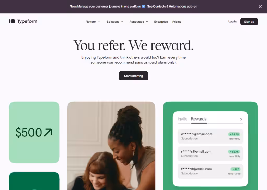 typeform-affiliates-landing-page